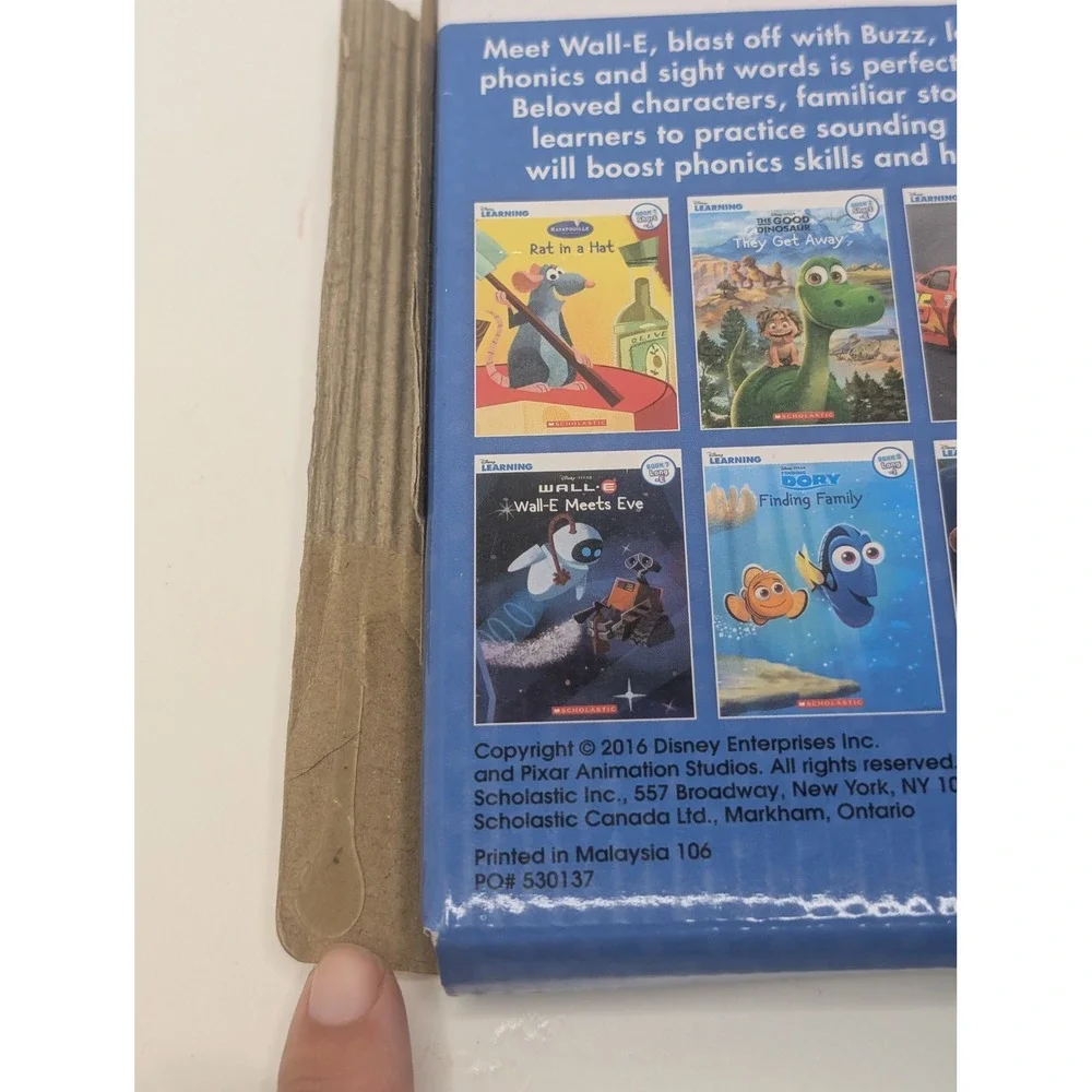 Disney Pixar Phonics Reading Program Scholastic 12 Book Set Kids Learning Early